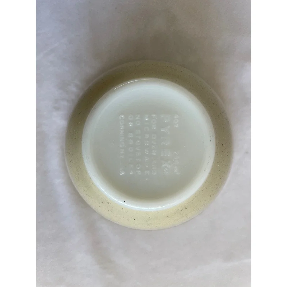 Pyrex Forest Fancies Mushroom Mixing Bowl Set‎ 401 403 Vintage Tan Speckled 2pc